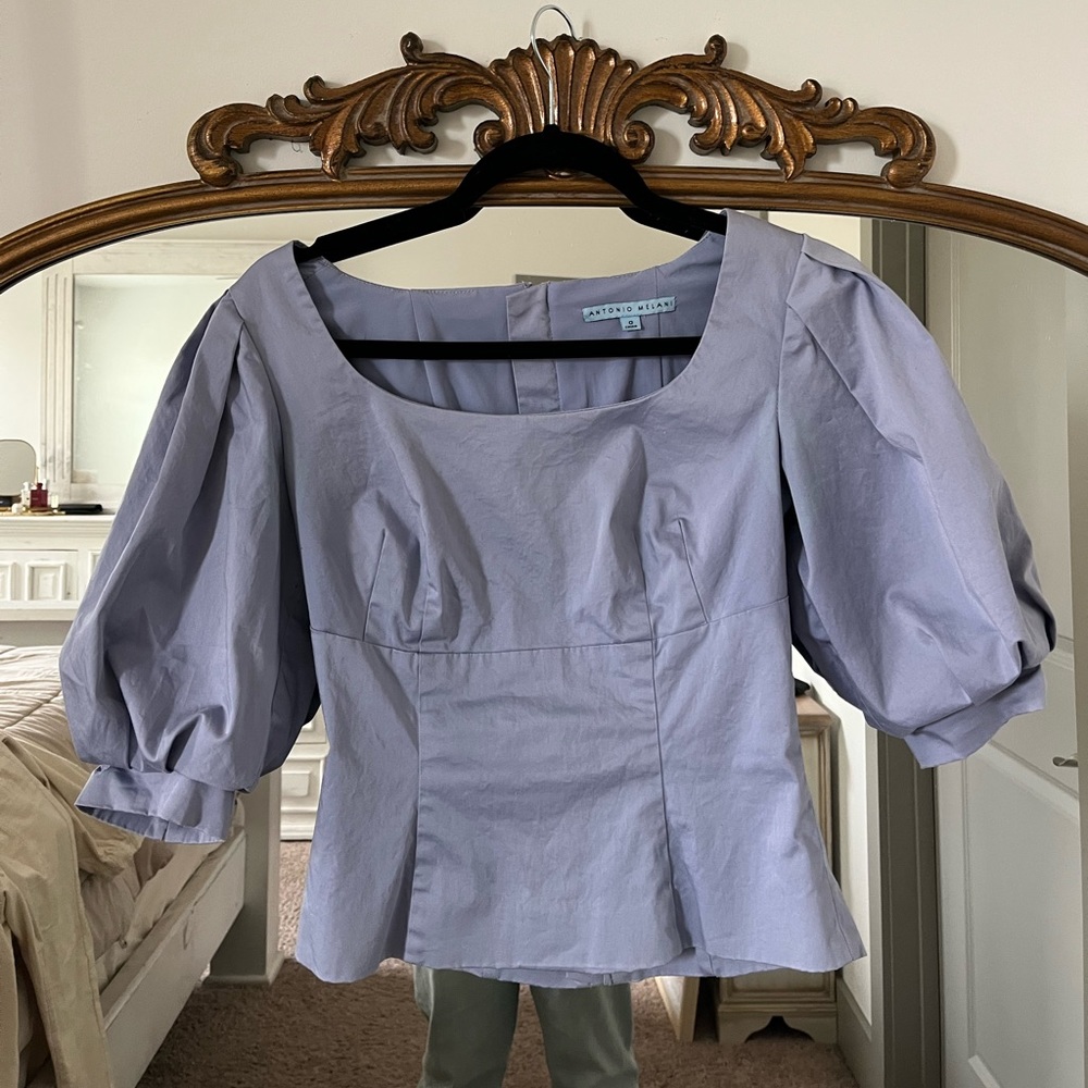 Antonio Melani Baby Blue Top